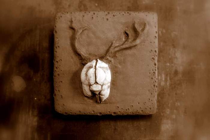 Earth Shaman Tile (approx. 3x3") by Heidi