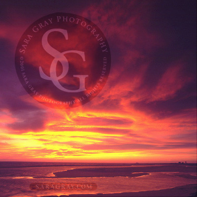 Red Clouds at Sunset- Herring Cove Beach Provincetown, MA