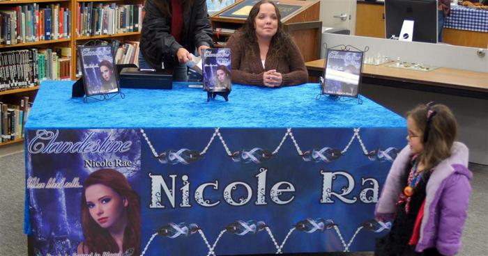 Nicole Rae at a Book Signing