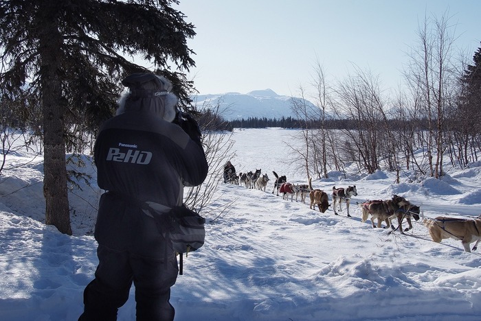 Caporale in Alaska on the Iditarod Trail.