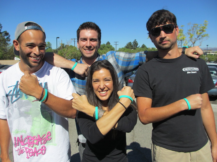 The crew sporting their new bands!