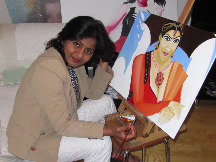 Artist at work...