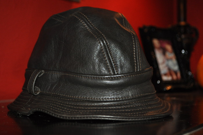 Genuine Leather Dark Brown "Pikey Cap" as seen in "Snatch"