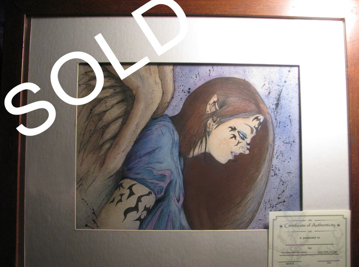 The orignal watercolor and pastel painting that started Faithless, painted by Jim Vargas.