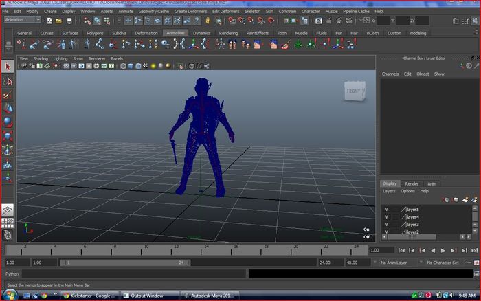 This is me meshing and adding animations its a little hard