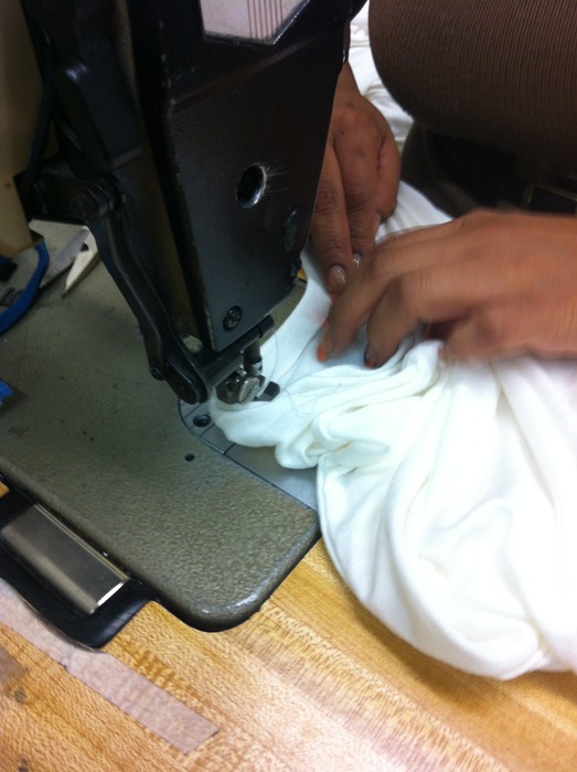 Our shirts will be produced right in downtown Los Angeles.