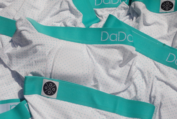 Turquoise polka-dot available in shorty and trunk