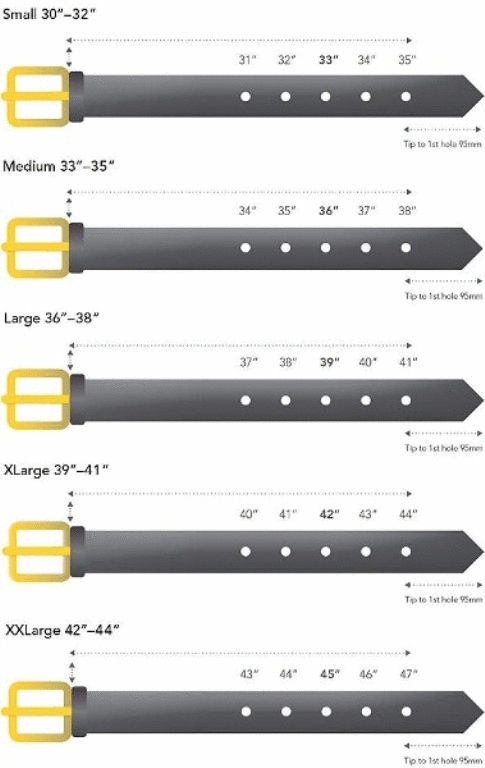 Belt Size Chart