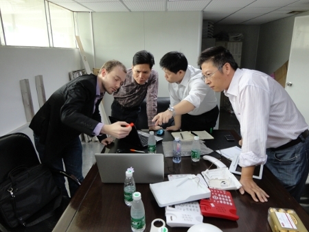 We worked with a Chinese manufacturer for the prototype, but with your support will manufacture the electree+ in the USA! (Vivien on left)