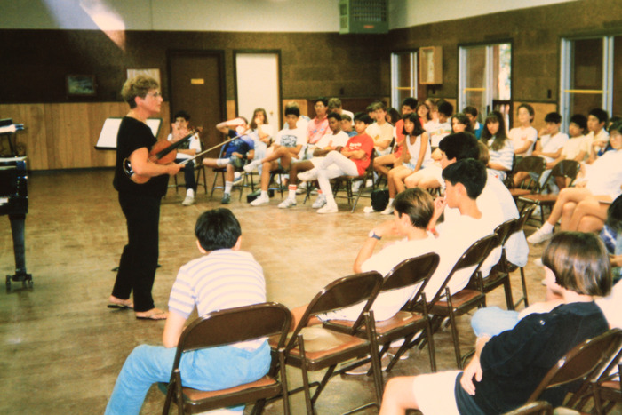 For years, Mentor Jenny Rudin taught students at PACO's summer music camp.  Today, teachers carry on the same tradition inspiring students who sometimes wake up at 5:00 am to practice!