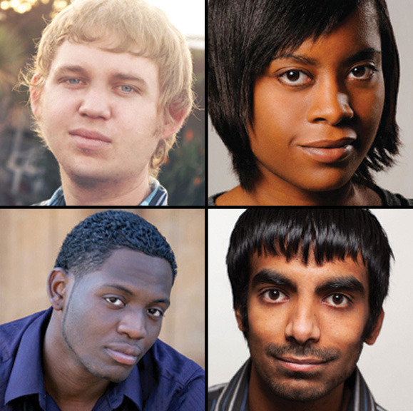 Jeret (Hick) [top-left], Martina (Trissa) [top-right], John (Jacob) [bot-left], Ayaz (Stranger) [bot-right]