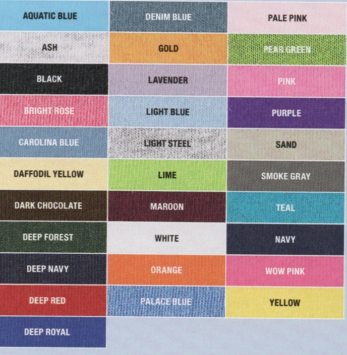 Color Choice based on catalog