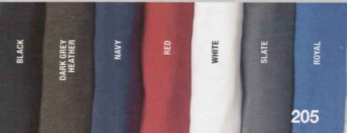 Color choices based on catalog