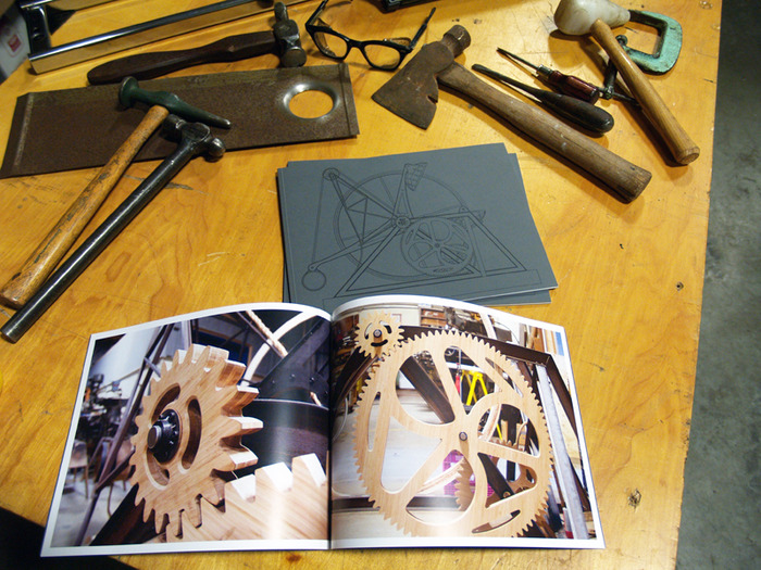 Example of reward 5, THE BOOK. The book pictured featured beautiful process images of the FREEDOM PRESS commissioned for SFO. The book for this project "Love, Inertia, and the Pursuit of the Perfect Stance" will have even more content!