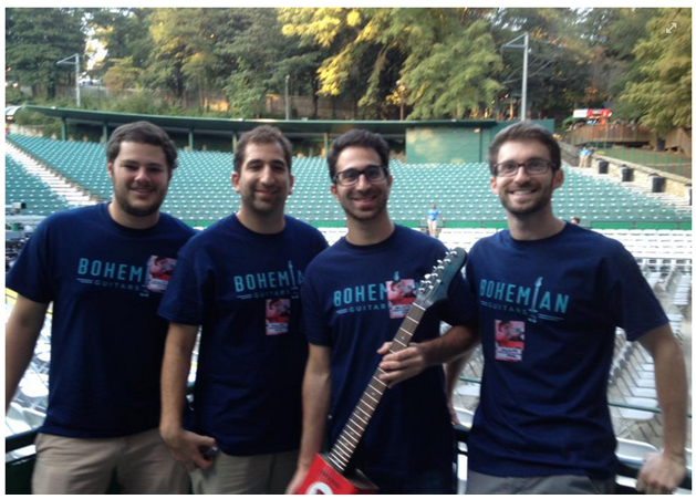Yes, we coordinate outfits from time to time!The 4 Co-Founders (from left to right): Josh Kirsch, Adam Lee, Shaun Lee, Mark Friedman.