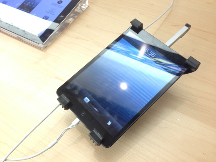 The mount attached to an iPad Mini