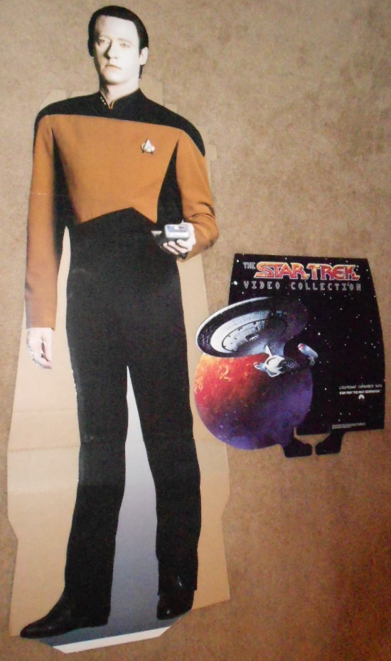 DATA 6 foot Rare Lifesize PROMO Cardboard Standee Donated by PARAMOUNT PICTURES $200