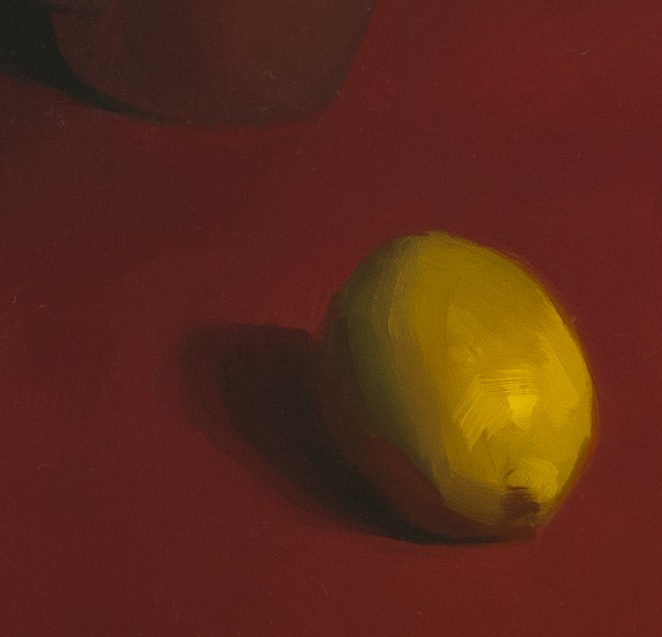 detail of Still Life with Red Background