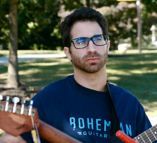 Shaun Lee, deep in thought. The original founder of Bohemian Guitars.