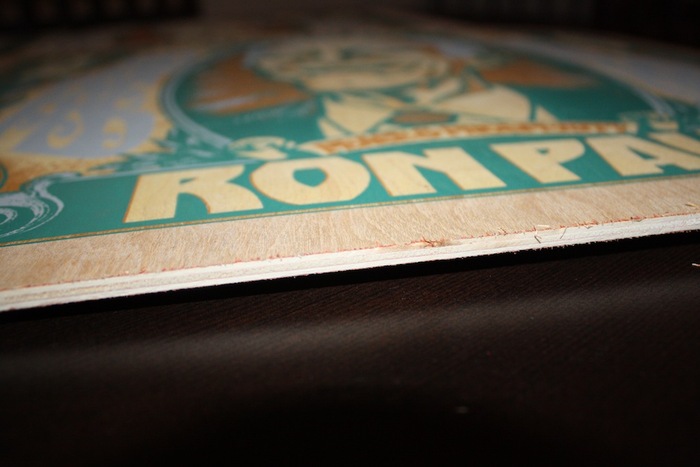 Ron Paul "Honest Money" Art Print, Wood Variant