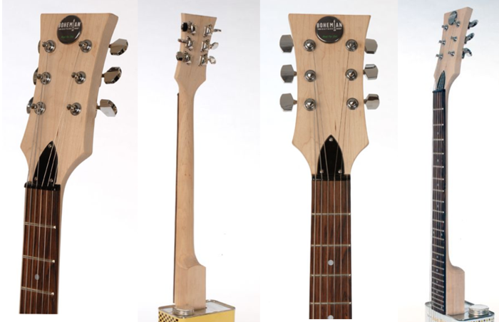 This sweet maple wood neck and headstock comes standard on all Boho Series guitars.