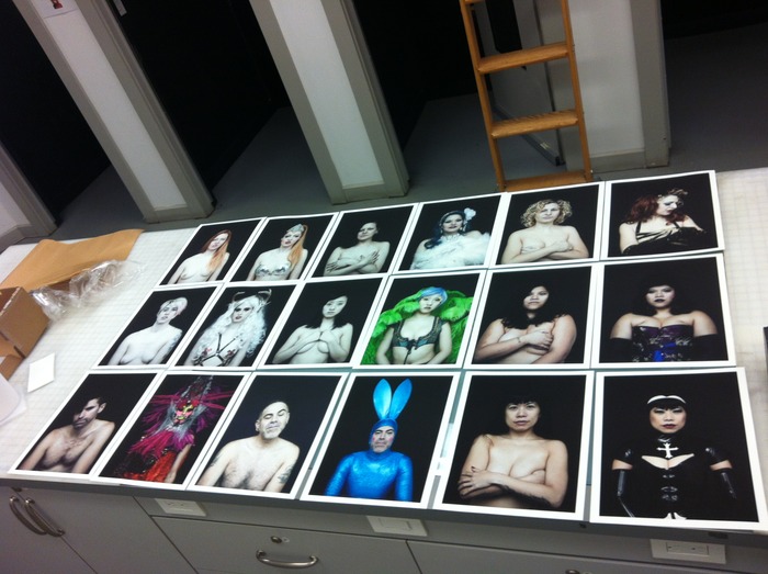 In the lab proofing prints