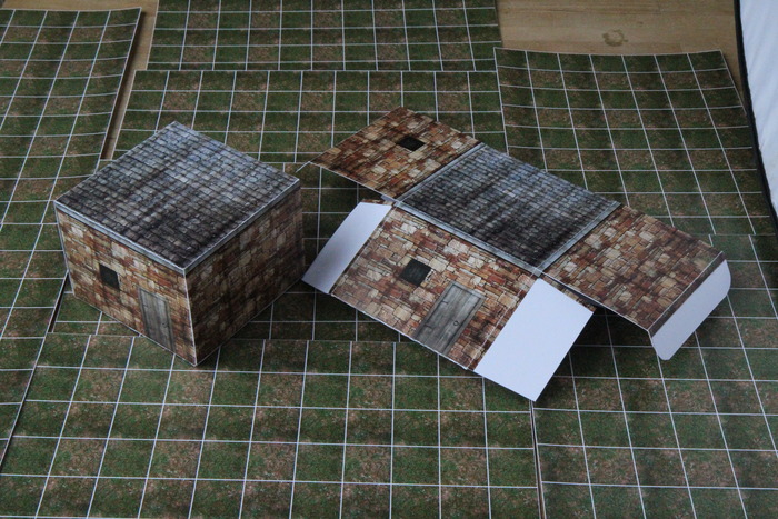 medium building - shown folded flat