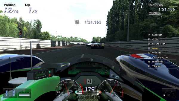 In-simulation Driver's View