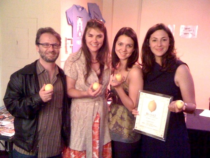 Bitter Lemons Outrageous Award for Theatre (BLOAT) at the First Annual Hollywood Fringe Festival goes to "Wolf Girls"