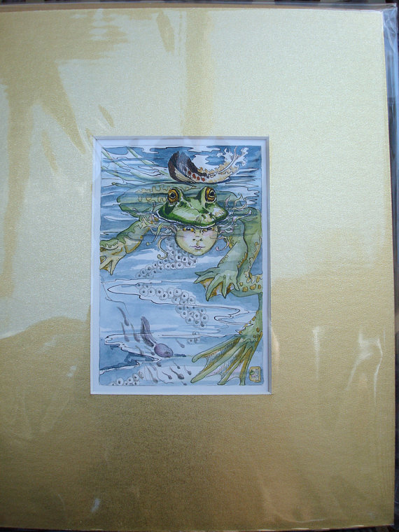 Temperance matted original art