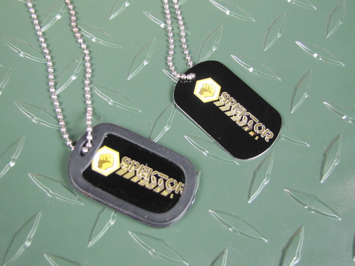 Dog Tagz with or without rubber covers, your choice
