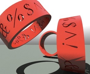 Red 3D Print Bracelet