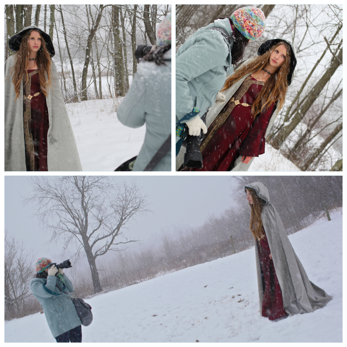 Here's a few shots taken behind the scenes as I worked.