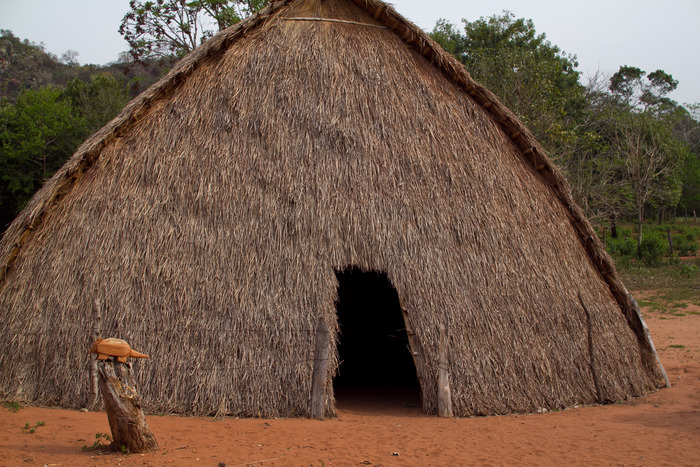Most of the Pai Tavytera still live in traditional thatch roof huts.