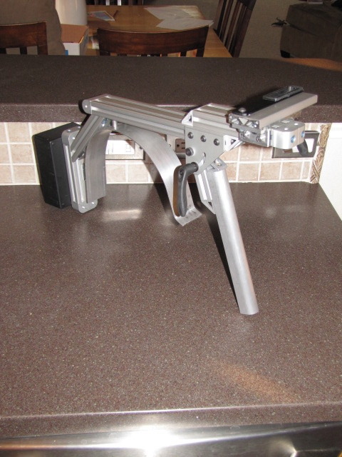The very first stabilizer! Notice the battery box. Died a painful, fiery death