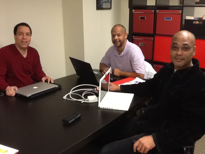 Part of the writing team - Clark Davis, Andre Morgan and Ken Wood