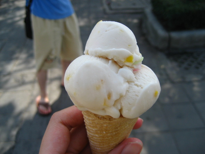 Early morning ice cream in Bangkok