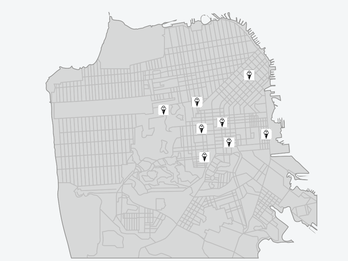 San Francisco map of ice cream shops [Draft]