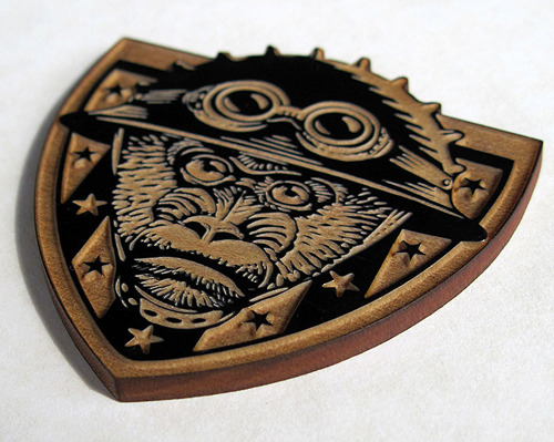 Here's a gorgeous pin designed by my friend Chet with Chet Art - The Stolen Child design will be equally lovely!