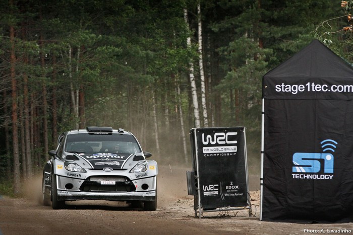 S1Tec Finish Line in WRC Rally Finland 2012