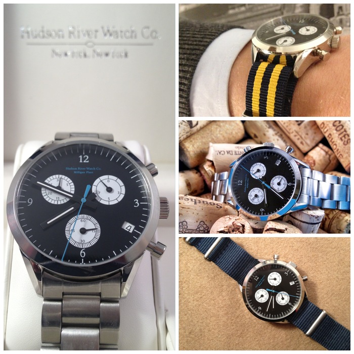 "Milligan Place" - Comes with stainless steel band. [38mm case diameter, 18mm strap size]