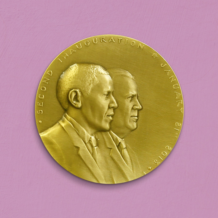 Gold plated medal