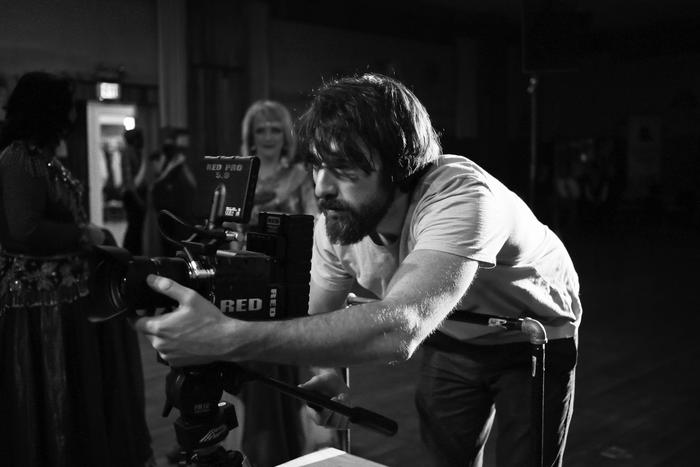 Cody Gittings operating camera on a previous production