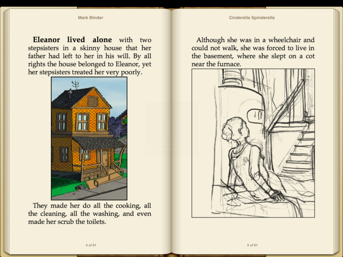 This is a draft page from the ebook laid out for iBooks. The final will be all color...
