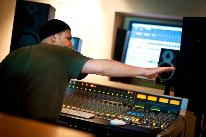 The Ceez in the studio