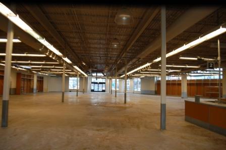 The barren Old Navy space sat looking like this for nearly 4yrs prior to The Rust Belt Market
