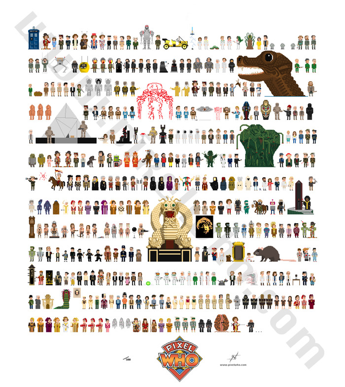 Tom Baker's 4th Doctor Part I Poster (25x28 inches) Up Close View