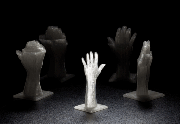 The five 40mm reward sculptures