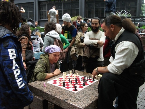 Chess match at Occupy Wall Street, November 2011