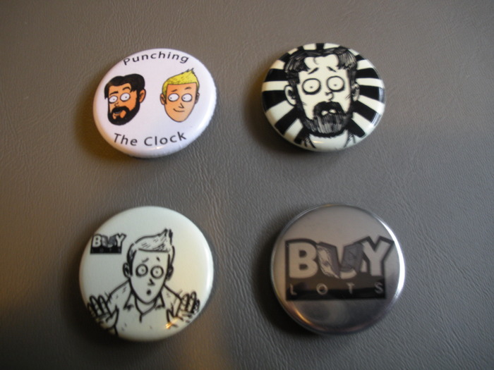 Button Sets. 1 full color, 1 metallic, and 2 Glow-in-the-dark!
